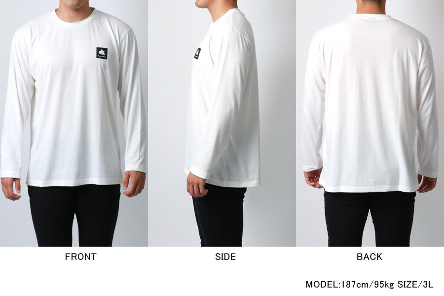 【大きいサイズ】LOGOSpark ロゴスパーク 大きいサイズ キングサイズ Tシャツ ボックス ロゴ プリント 長袖(6812280891)