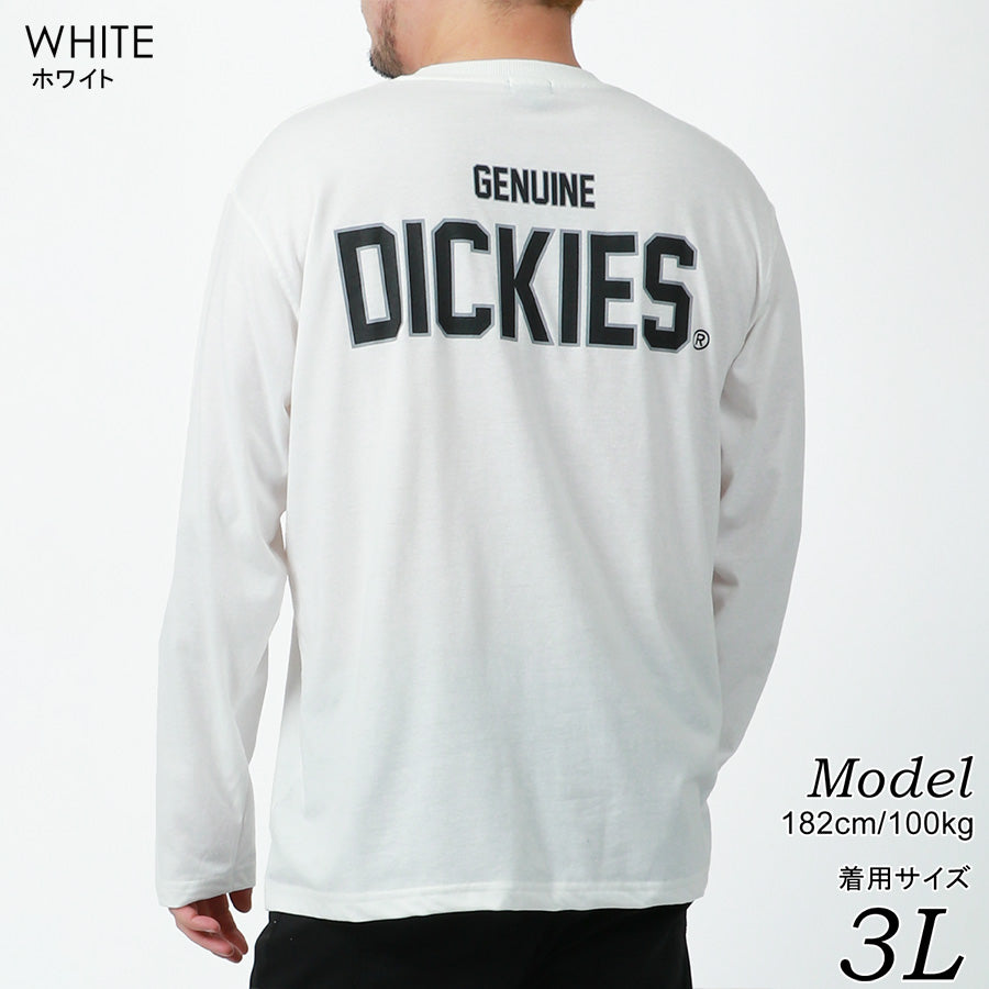 【大きいサイズ】GENUINE Dickies ジェニュインディッキーズ Tシャツ メンズ 大きいサイズ 春服 バック ロゴ プリント 長袖 ロンティー ロンT ロング ティーシャツ ストリート(6812280893)