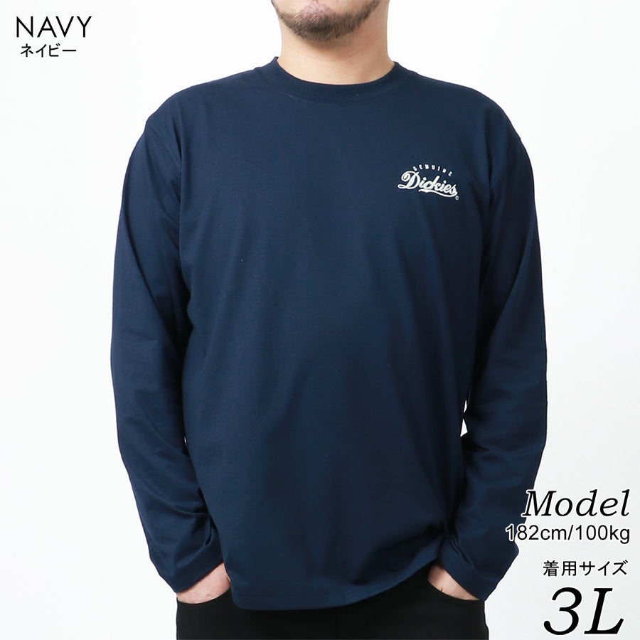 【大きいサイズ】GENUINE Dickies ジェニュインディッキーズ Tシャツ メンズ 大きいサイズ 春服 バック ロゴ プリント 長袖 ロンティー ロンT ロング ティーシャツ ストリート(6812280893)