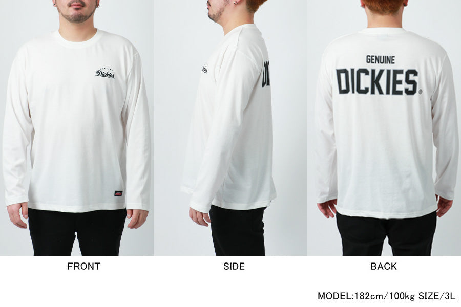 【大きいサイズ】GENUINE Dickies ジェニュインディッキーズ Tシャツ メンズ 大きいサイズ 春服 バック ロゴ プリント 長袖 ロンティー ロンT ロング ティーシャツ ストリート(6812280893)