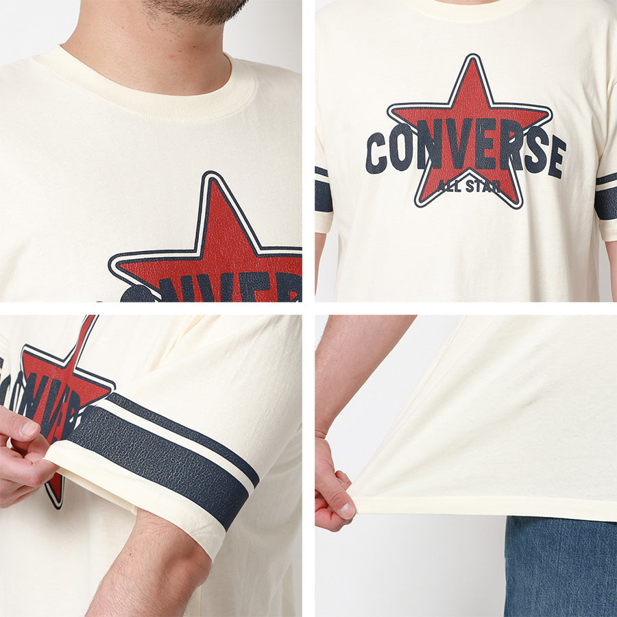 【大きいサイズ】CONVERSE コンバース Tシャツ 大きいサイズ メンズ 夏 ロゴ プリント 半袖 ティーシャツ アメカジ カジュアル