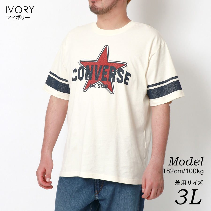 【大きいサイズ】CONVERSE コンバース Tシャツ 大きいサイズ メンズ 夏 ロゴ プリント 半袖 ティーシャツ アメカジ カジュアル