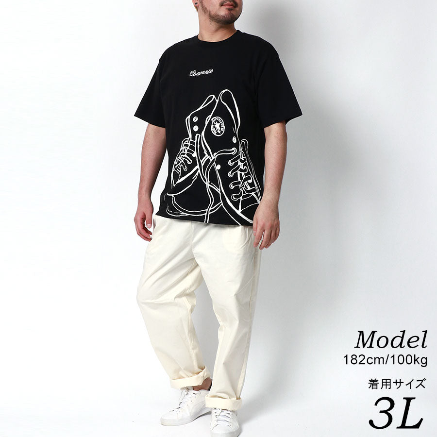 【大きいサイズ】CONVERSE コンバース Tシャツ メンズ 大きいサイズ 夏服 総柄 プリント 半袖 ティーシャツ アメカジ カジュアル(6812280897)