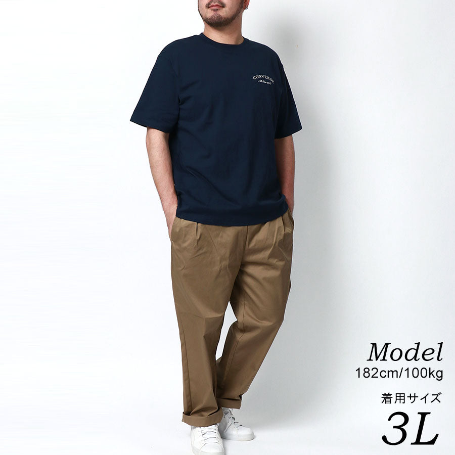 【大きいサイズ】CONVERSE コンバース Tシャツ 大きいサイズ メンズ 夏服 バック プリント 半袖 ティーシャツ アメカジ カジュアル(6812280898)