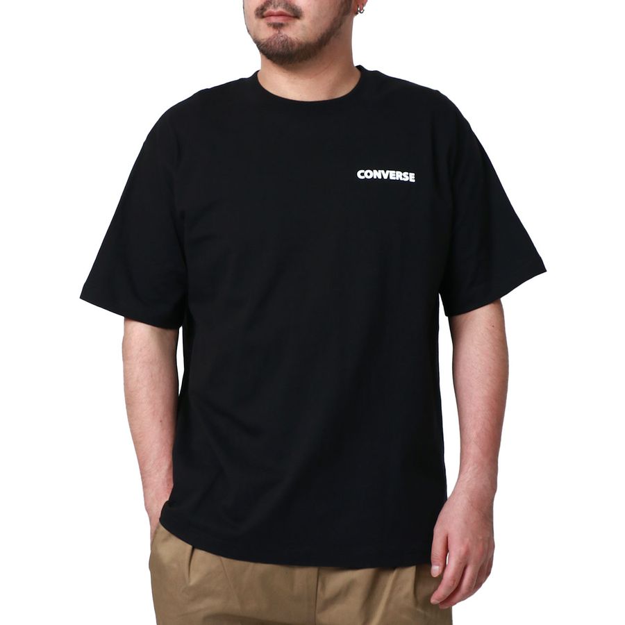 【大きいサイズ】CONVERSE コンバース Tシャツ 大きいサイズ メンズ 夏服 バック プリント 半袖 ティーシャツ アメカジ カジュアル(6812280898)