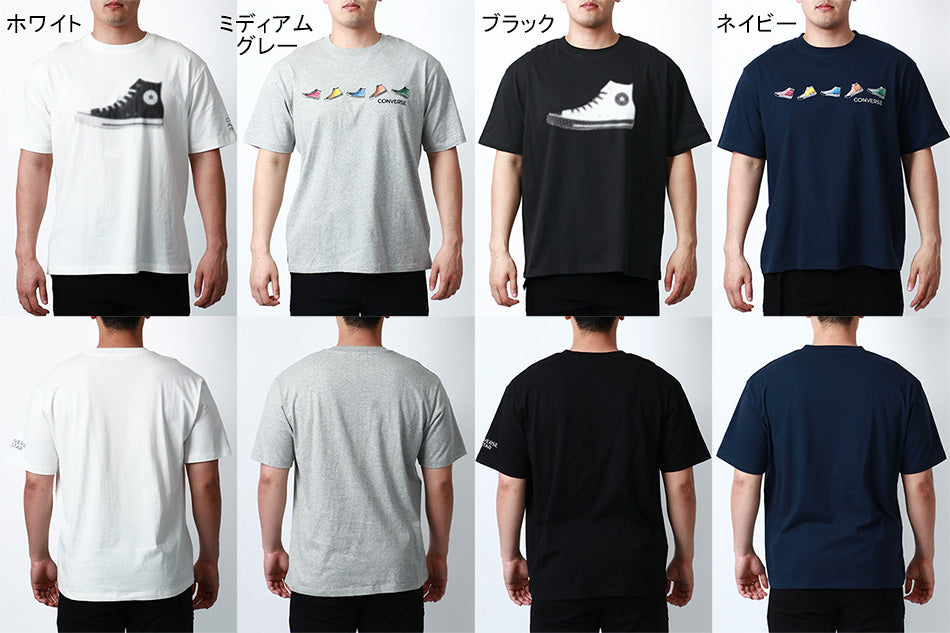 【大きいサイズ】CONVERSE コンバース Tシャツ 大きいサイズ メンズ 夏 シューズ プリント 半袖 ティーシャツ アメカジ カジュアル(6812280899)