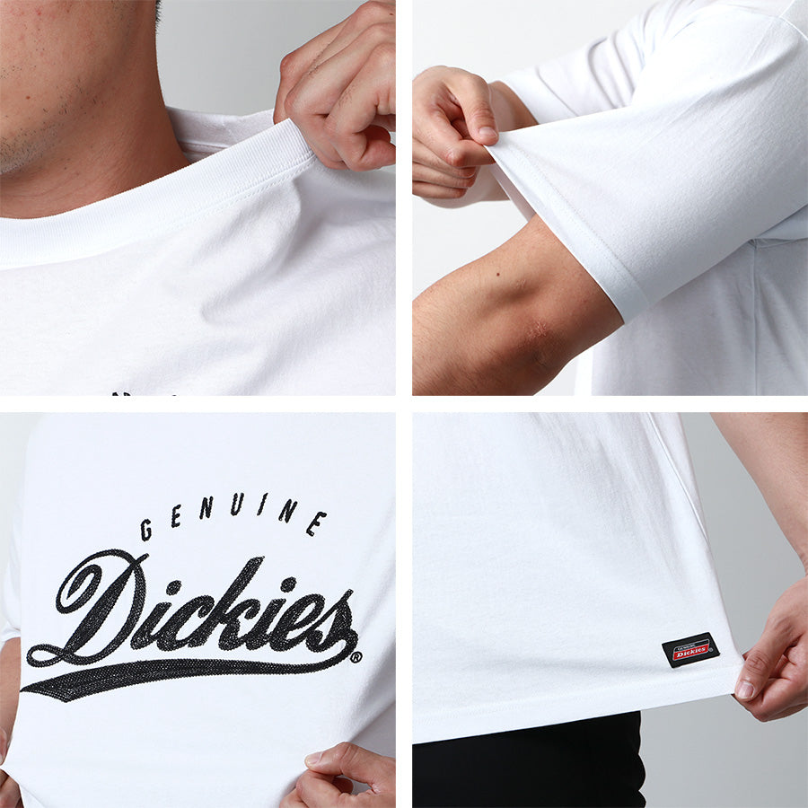 【大きいサイズ】GENUINE Dickies ジェニュインディッキーズ Tシャツ メンズ 夏 ロゴ 刺繍 半袖 ティーシャツ ストリート アメカジ カジュアル(6812280903)
