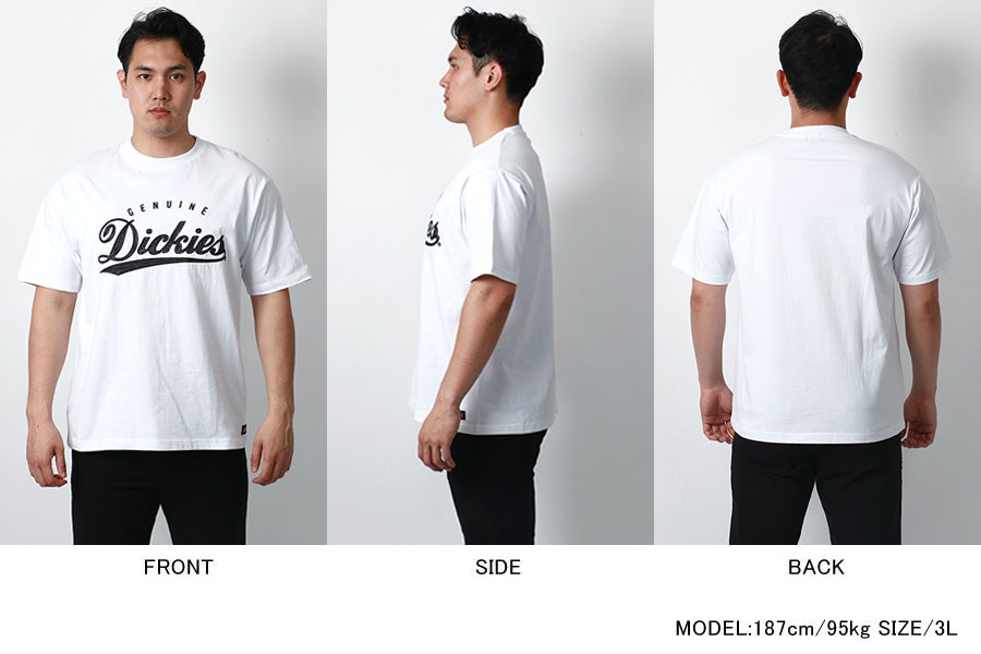 【大きいサイズ】GENUINE Dickies ジェニュインディッキーズ Tシャツ メンズ 夏 ロゴ 刺繍 半袖 ティーシャツ ストリート アメカジ カジュアル(6812280903)