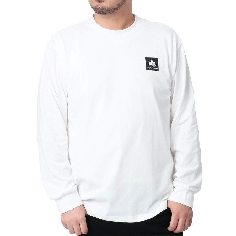 【大きいサイズ】LOGOS park ロゴスパーク Tシャツ 大きいサイズ メンズ ワンポイント ロゴ プリント 長袖 ロンティー ロンT(6812280917)