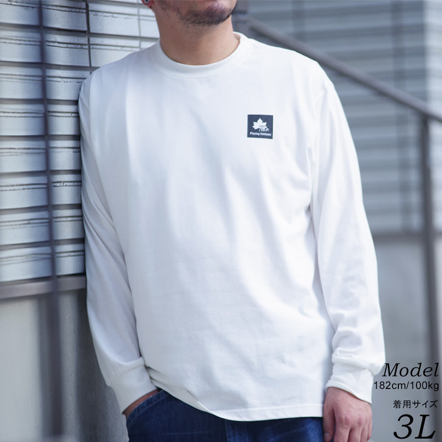 【大きいサイズ】LOGOS park ロゴスパーク Tシャツ 大きいサイズ メンズ ワンポイント ロゴ プリント 長袖 ロンティー ロンT(6812280917)