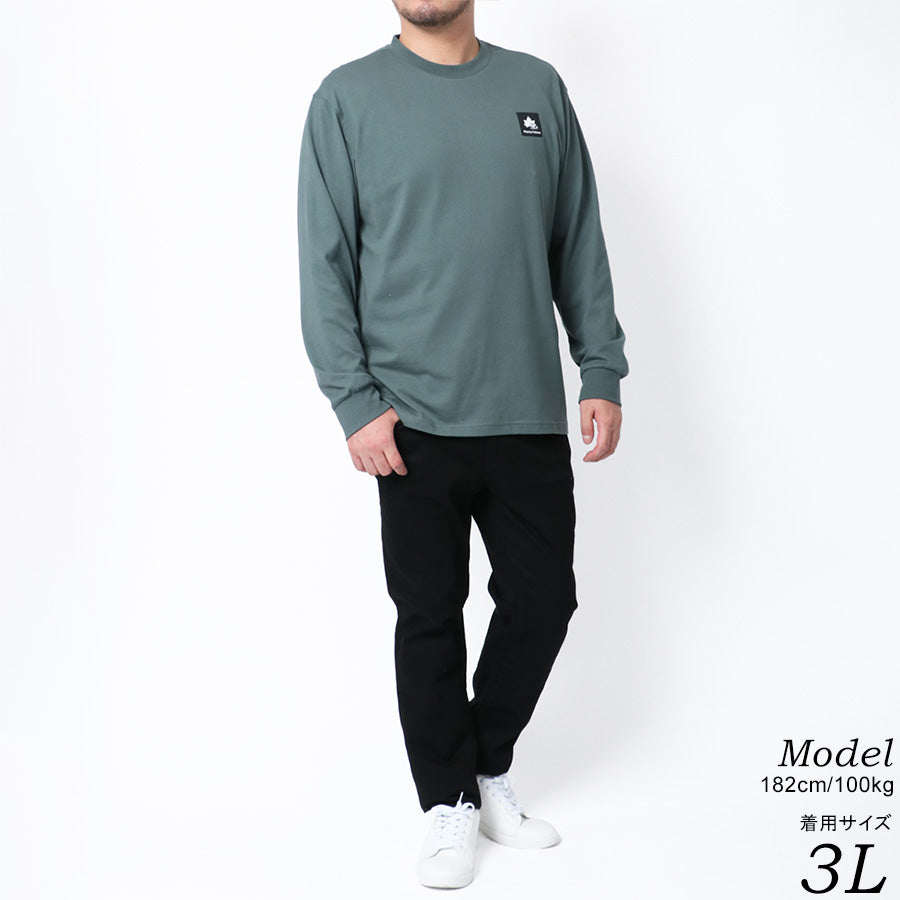 【大きいサイズ】LOGOS park ロゴスパーク Tシャツ 大きいサイズ メンズ ワンポイント ロゴ プリント 長袖 ロンティー ロンT(6812280917)