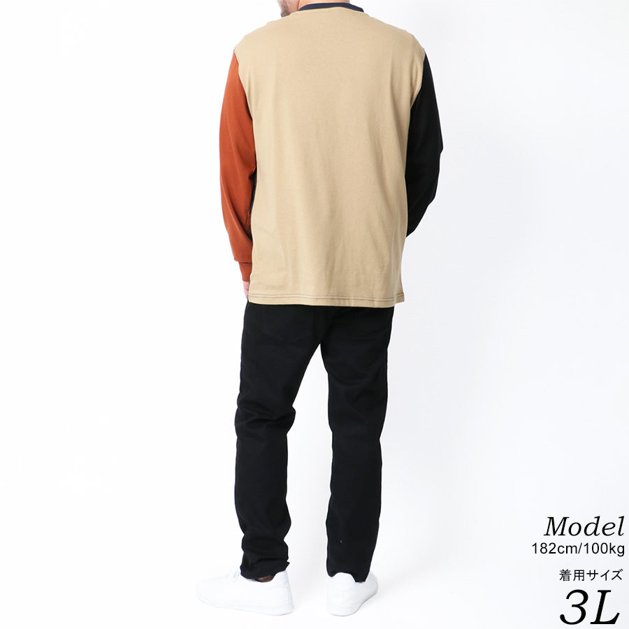 【大きいサイズ】LOGOS park ロゴスパーク Tシャツ 大きいサイズ メンズ ワンポイント ロゴ プリント 長袖 ロンティー ロンT(6812280917)
