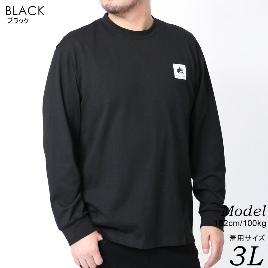【大きいサイズ】LOGOS park ロゴスパーク Tシャツ 大きいサイズ メンズ ワンポイント ロゴ プリント 長袖 ロンティー ロンT(6812280917)