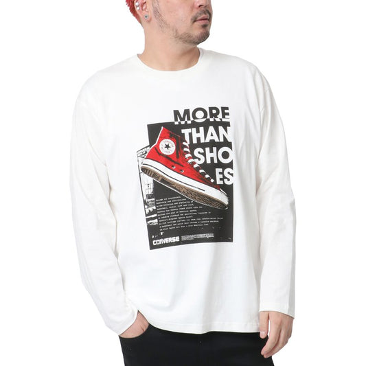 【大きいサイズ】CONVERSE コンバース Tシャツ 大きいサイズ メンズ ロゴ プリント 長袖 ロンティー ロンT(6812280919)