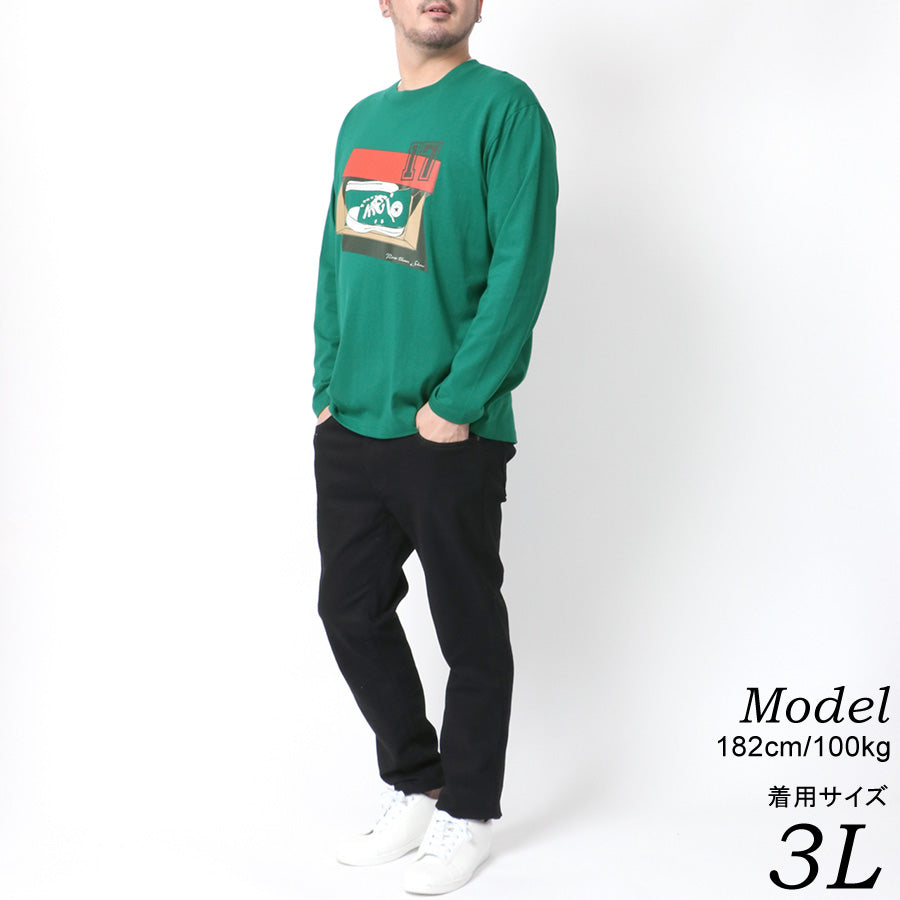 【大きいサイズ】CONVERSE コンバース Tシャツ 大きいサイズ メンズ ロゴ プリント 長袖 ロンティー ロンT(6812280919)