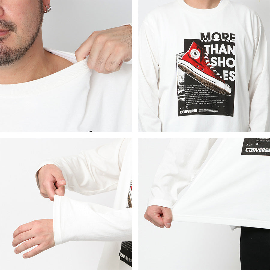 【大きいサイズ】CONVERSE コンバース Tシャツ 大きいサイズ メンズ ロゴ プリント 長袖 ロンティー ロンT(6812280919)