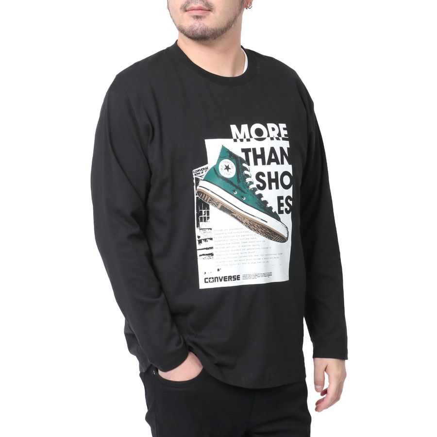 【大きいサイズ】CONVERSE コンバース Tシャツ 大きいサイズ メンズ ロゴ プリント 長袖 ロンティー ロンT(6812280919)