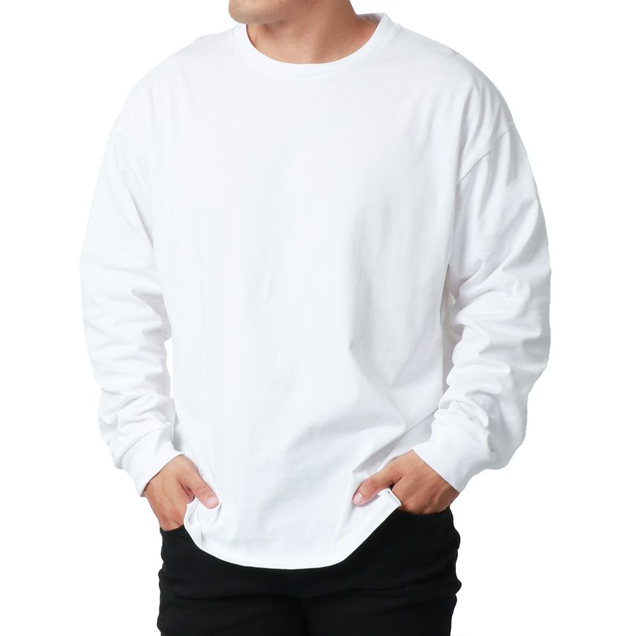 【大きいサイズ】MRU エムアールユー Tシャツ 長袖 大きいサイズ キングサイズ 吸汗速乾 UVカット 無地(6815030002)