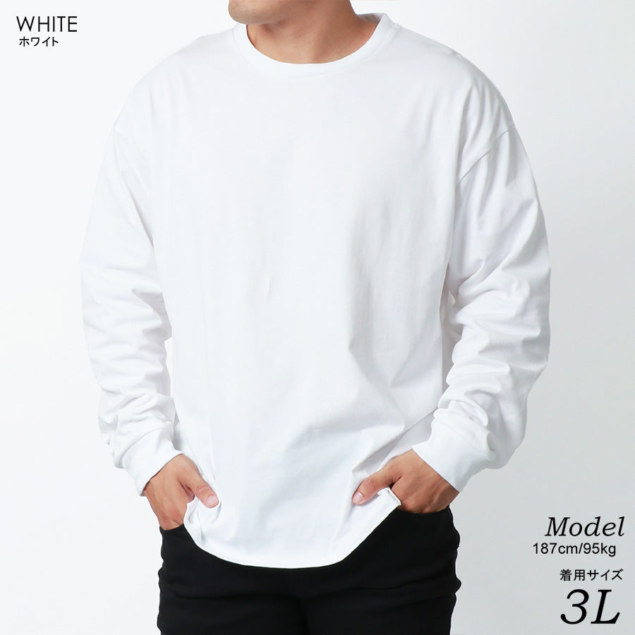 【大きいサイズ】MRU エムアールユー Tシャツ 長袖 大きいサイズ キングサイズ 吸汗速乾 UVカット 無地(6815030002)