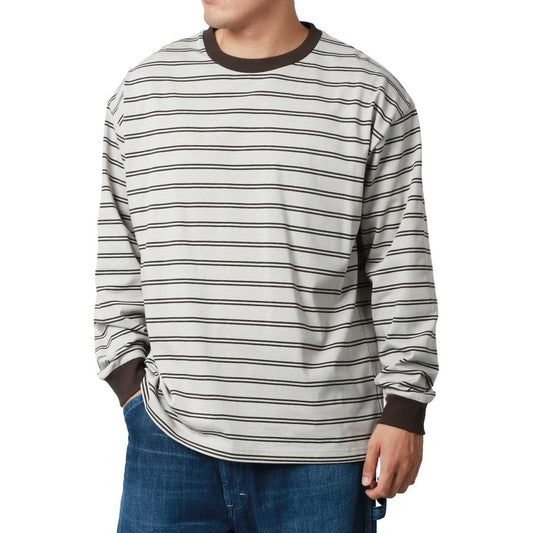 【大きいサイズ】MRU エムアールユーTシャツ 長袖 大きいサイズ キングサイズ 吸汗速乾 UVカット ボーダー(6815030003)