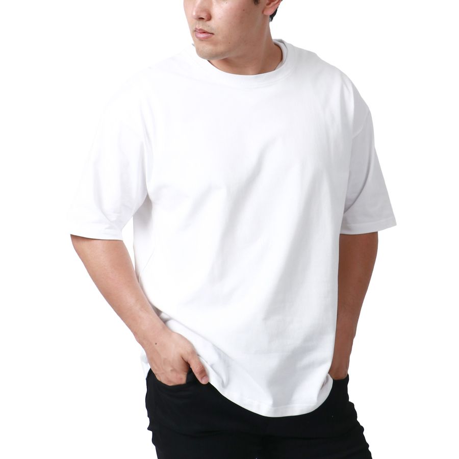 【大きいサイズ】MRU エムアールユー 大きいサイズ メンズ Tシャツ 半袖 無地 吸汗速乾 速乾 ドライ 接触冷感 UVカット ティーシャツ 綿 コットン シンプル(6815030007)