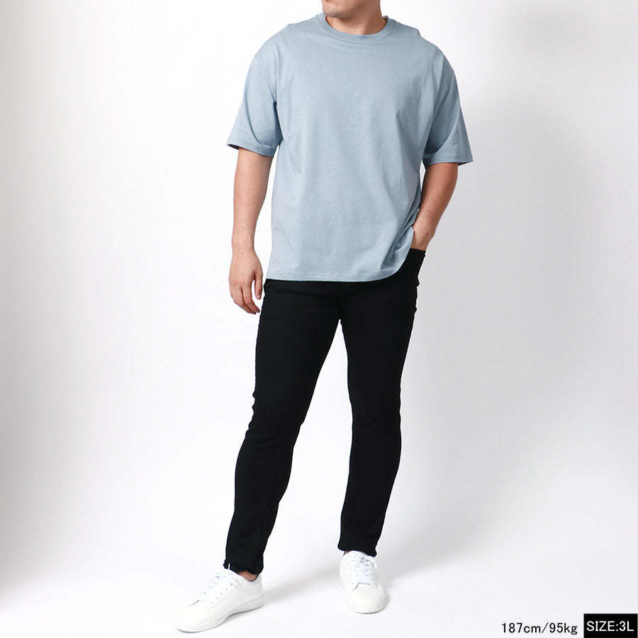 【大きいサイズ】MRU エムアールユー 大きいサイズ メンズ Tシャツ 半袖 無地 吸汗速乾 速乾 ドライ 接触冷感 UVカット ティーシャツ 綿 コットン シンプル(6815030007)