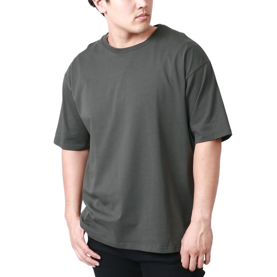 【大きいサイズ】MRU エムアールユー 大きいサイズ メンズ Tシャツ 半袖 無地 吸汗速乾 速乾 ドライ 接触冷感 UVカット ティーシャツ 綿 コットン シンプル(6815030007)