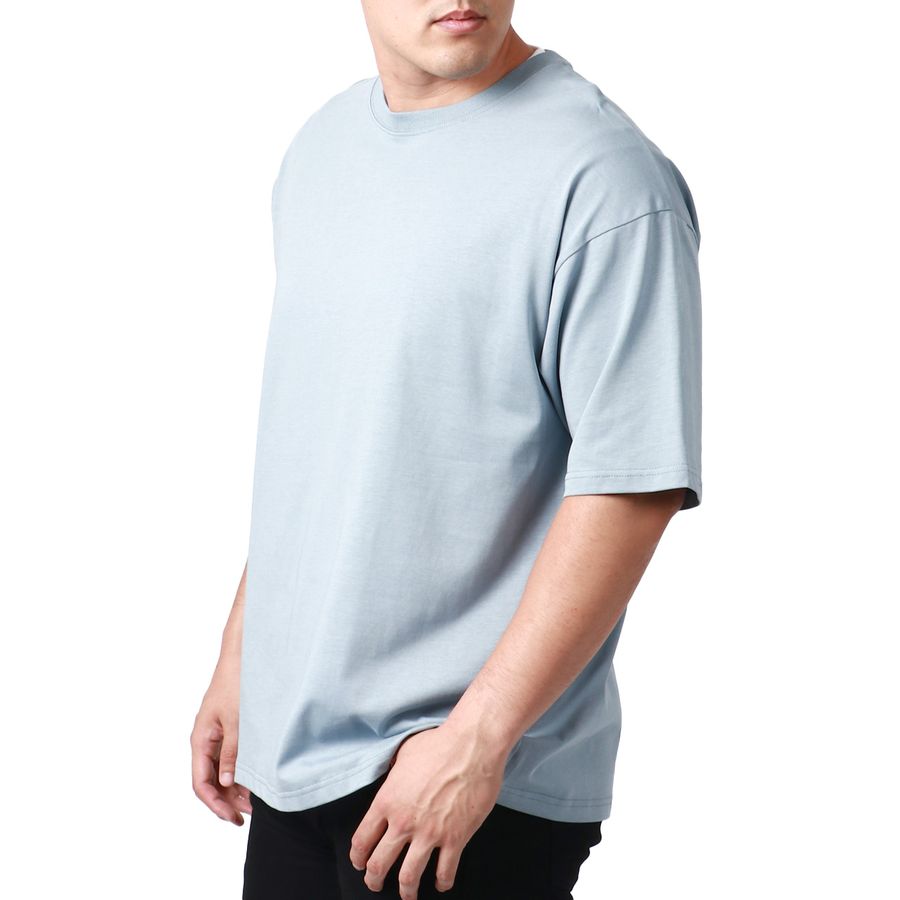 【大きいサイズ】MRU エムアールユー 大きいサイズ メンズ Tシャツ 半袖 無地 吸汗速乾 速乾 ドライ 接触冷感 UVカット ティーシャツ 綿 コットン シンプル(6815030007)