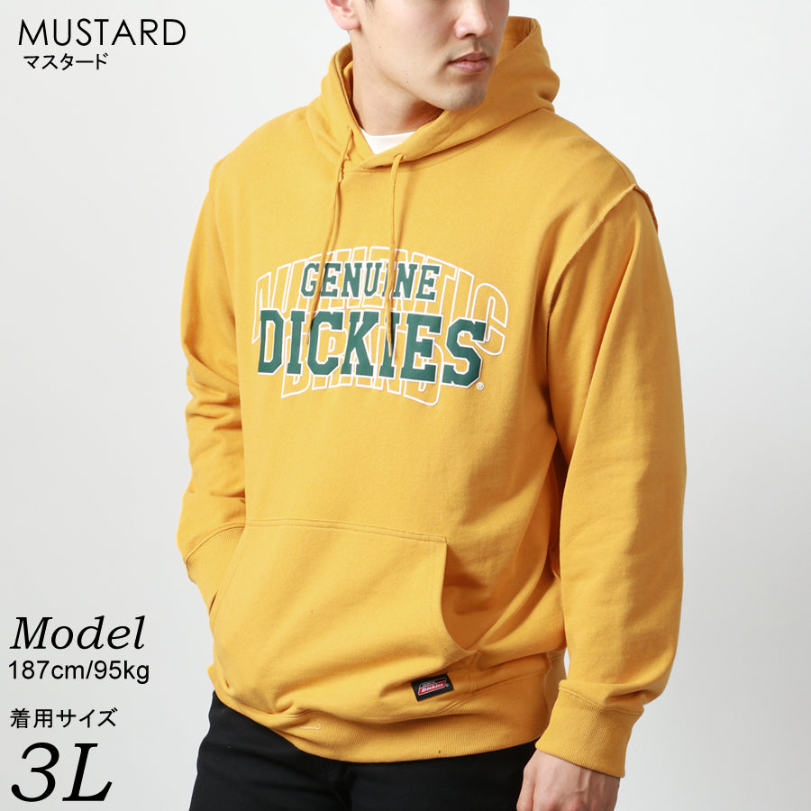 【大きいサイズ】Dickies ディッキーズ 大きいサイズ 裏毛 ロゴ プリント プルパーカー(6822280194)