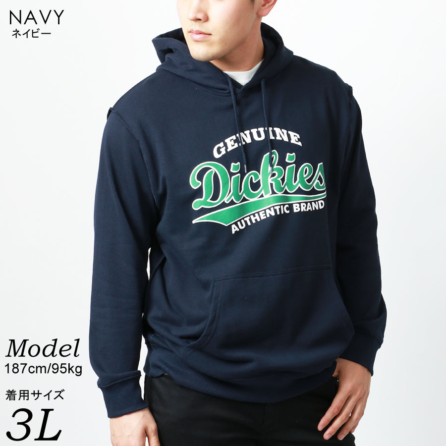 【大きいサイズ】Dickies ディッキーズ 大きいサイズ 裏毛 ロゴ プリント プルパーカー(6822280194)