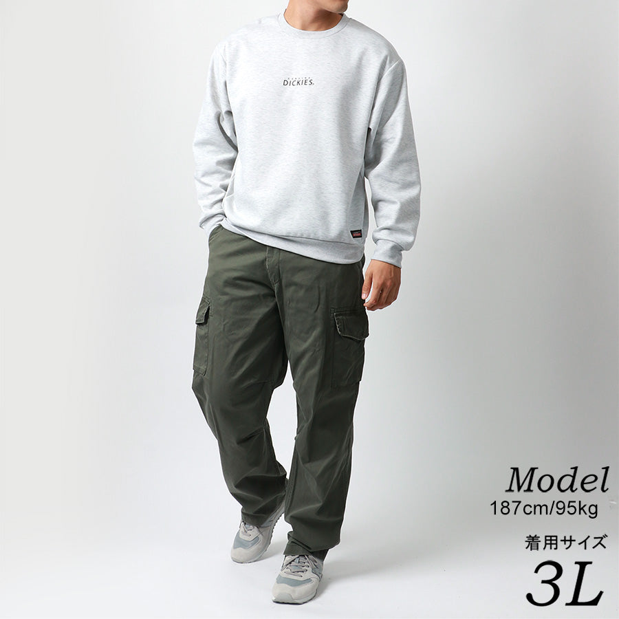 【大きいサイズ】GENUINE Dickies ジェニュインディッキーズ 大きいサイズ キングサイズ スウェット トレーナー ロゴ 刺繍 プリント(6822280198)