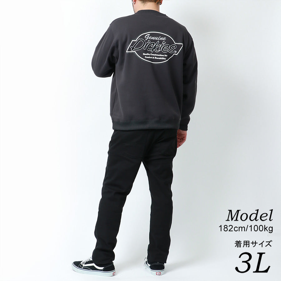 【大きいサイズ】GENUINE Dickies ジェニュインディッキーズ スウェット トレーナー 大きいサイズ キングサイズ 裏起毛 バック ロゴ 刺繍(6822280200)