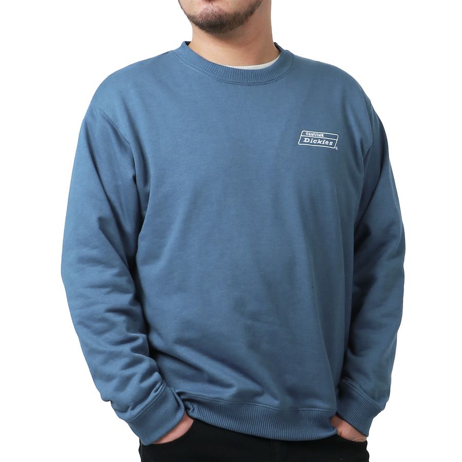 【大きいサイズ】GENUINE Dickies ジェニュインディッキーズ スウェット トレーナー メンズ 大きいサイズ バック ロゴ プリント(6822280202)