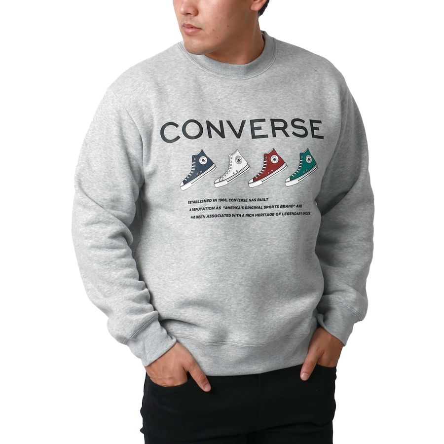 【大きいサイズ】CONVERSE コンバース スウェット トレーナー メンズ 大きいサイズ 秋冬 裏起毛 ロゴ プリント スエット カジュアル アメカジ(6822280211)