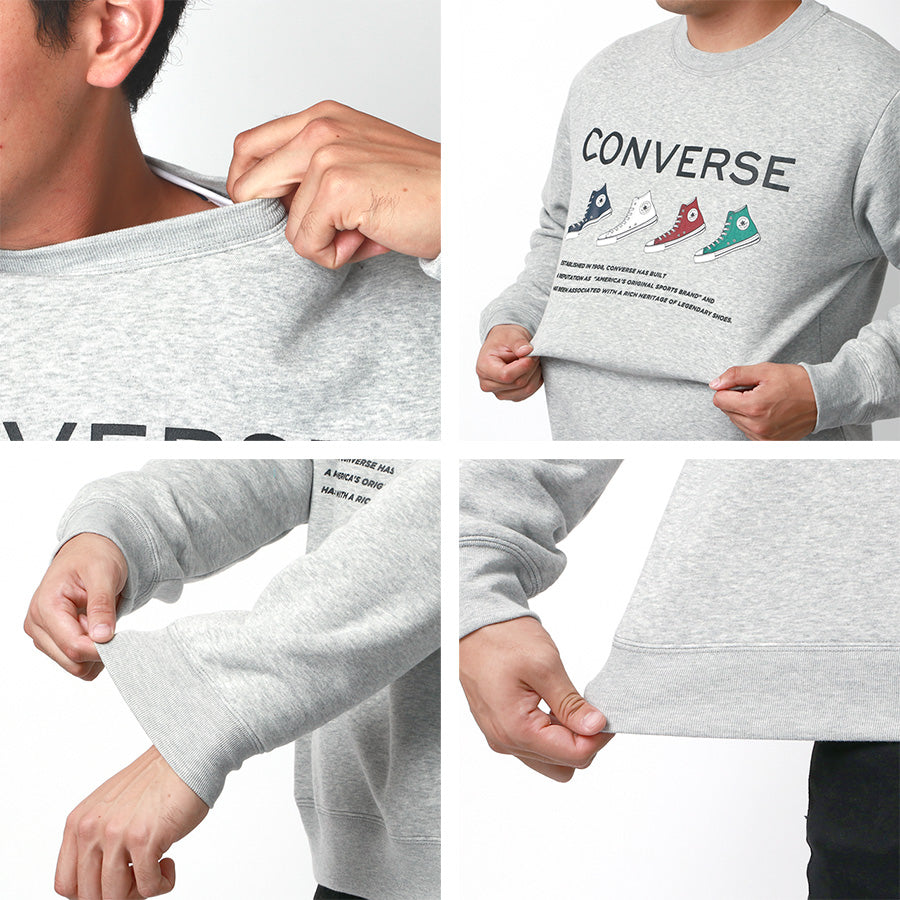 【大きいサイズ】CONVERSE コンバース スウェット トレーナー メンズ 大きいサイズ 秋冬 裏起毛 ロゴ プリント スエット カジュアル アメカジ(6822280211)