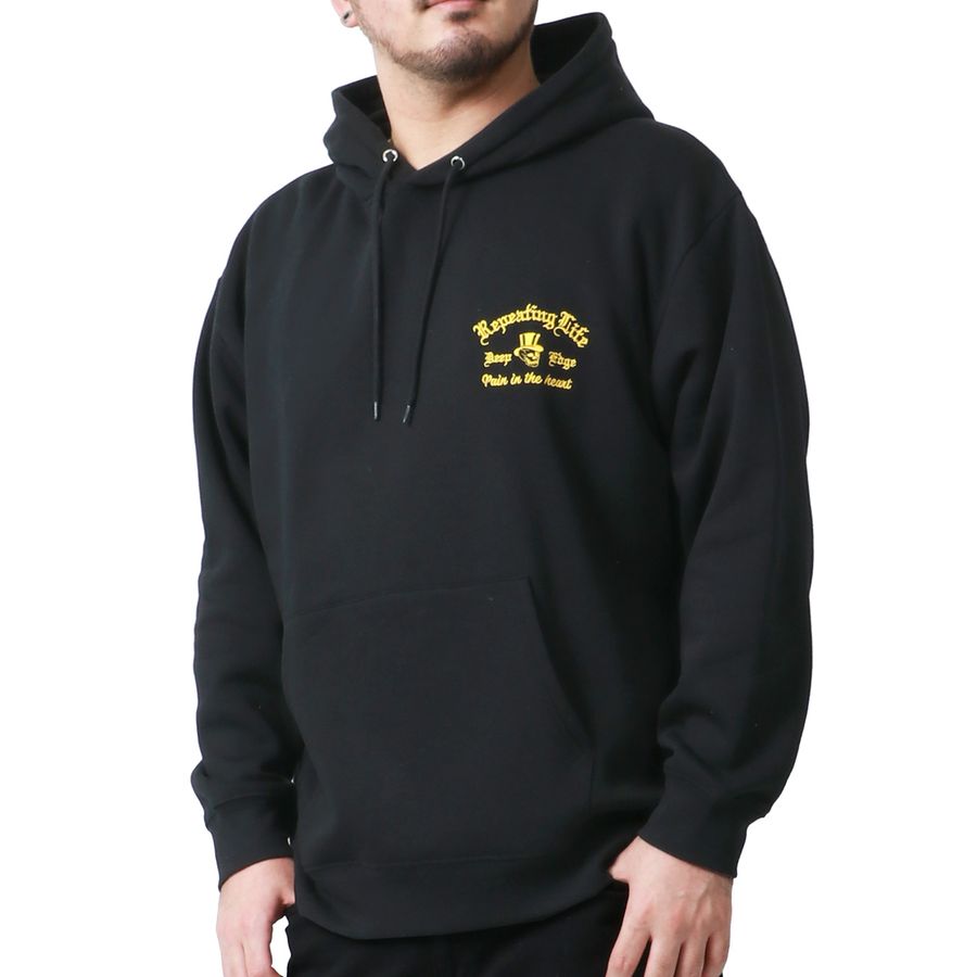 【大きいサイズ】MRU エムアールユー パーカー メンズ 大きいサイズ 秋冬 裏起毛 ブランド フーディ フーディー ワンポイント ロゴ 刺繍 プルオーバー プルパーカー(6825030002)