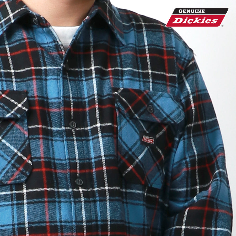 【大きいサイズ】Dickies ディッキーズ 大きいサイズ キングサイズ 起毛 レギュラーシャツ チェックシャツ(6842280593)