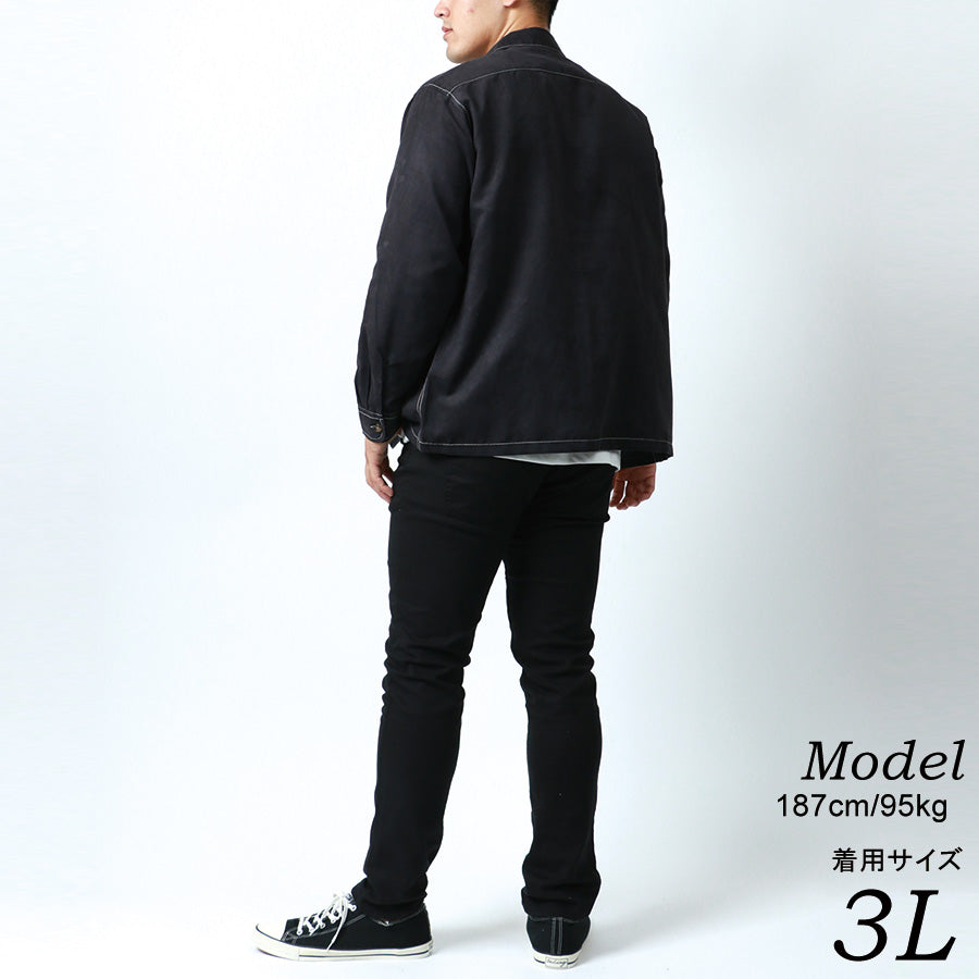 【大きいサイズ】GENUINE Dickies ジェニュインディッキーズ 大きいサイズ キングサイズ ワークシャツ スエード 長袖(6842280609)