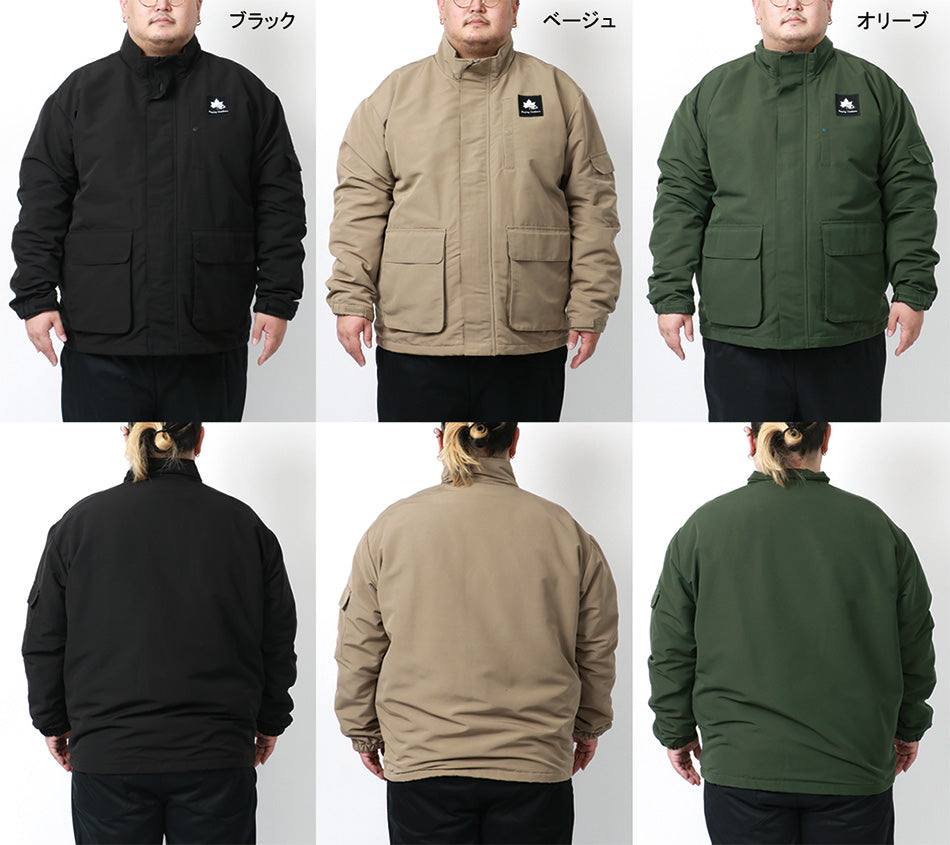 【大きいサイズ】LOGOS park ロゴスパーク スタンドジャケット 大きいサイズ キングサイズ 裏フリース 撥水加工 トラックジャケット ハイネック(6852280655)