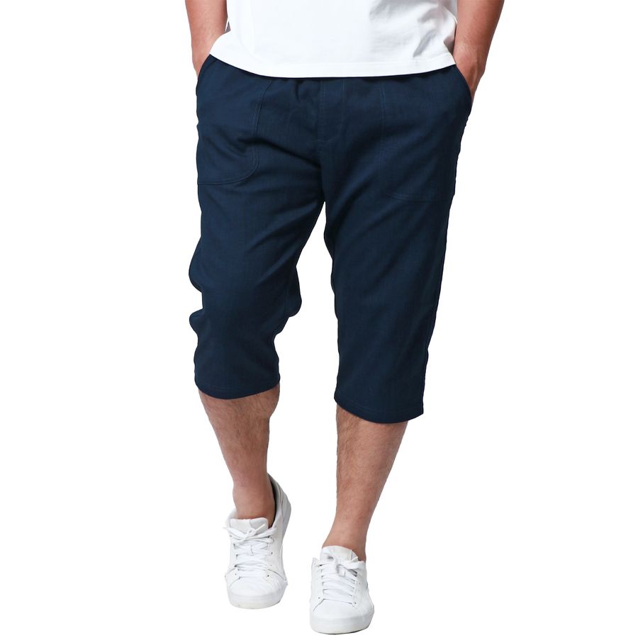 【大きいサイズ】marukawa マルカワ ハーフパンツ メンズ 大きいサイズ ひざ下 夏服 7分丈 クロップドパンツ ストレッチ ショートパンツ イージーパンツ 七分丈(6862280412)
