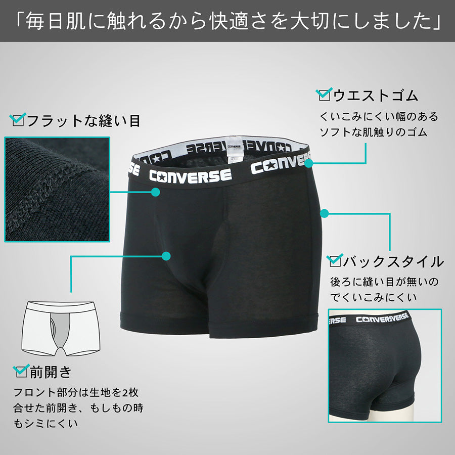 【大きいサイズ】CONVERSE コンバース インナー アンダーウェア 大きいサイズ ボクサーパンツ 3枚セット(6871690002)