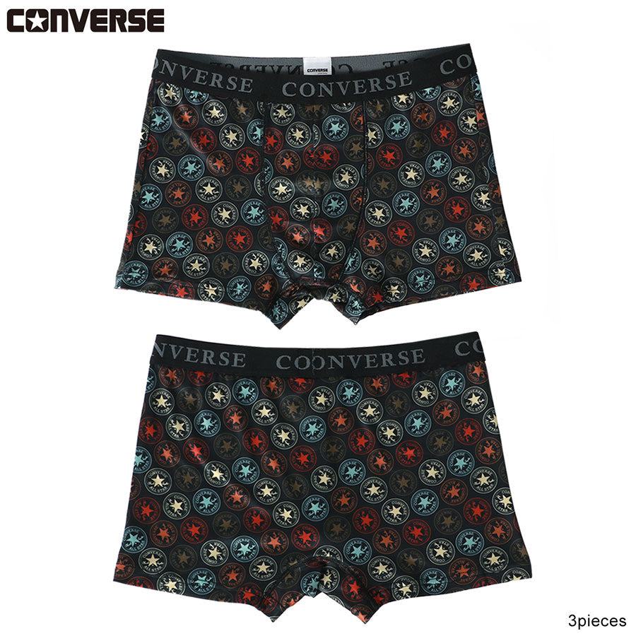 【大きいサイズ】CONVERSE コンバース ボクサーパンツ 大きいサイズ メンズ 3枚組 前閉じ 下着 パンツ インナー アンダーウエア(6871690014)