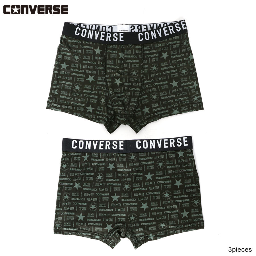 【大きいサイズ】CONVERSE コンバース ボクサーパンツ メンズ パンツ 大きいサイズ 下着 ブランド プレゼント おしゃれ セット 前閉じ 前とじ スポーツ かっこいい 3枚 かわいい ボクサーブリーフ 3枚組 パンツ(6871690022)