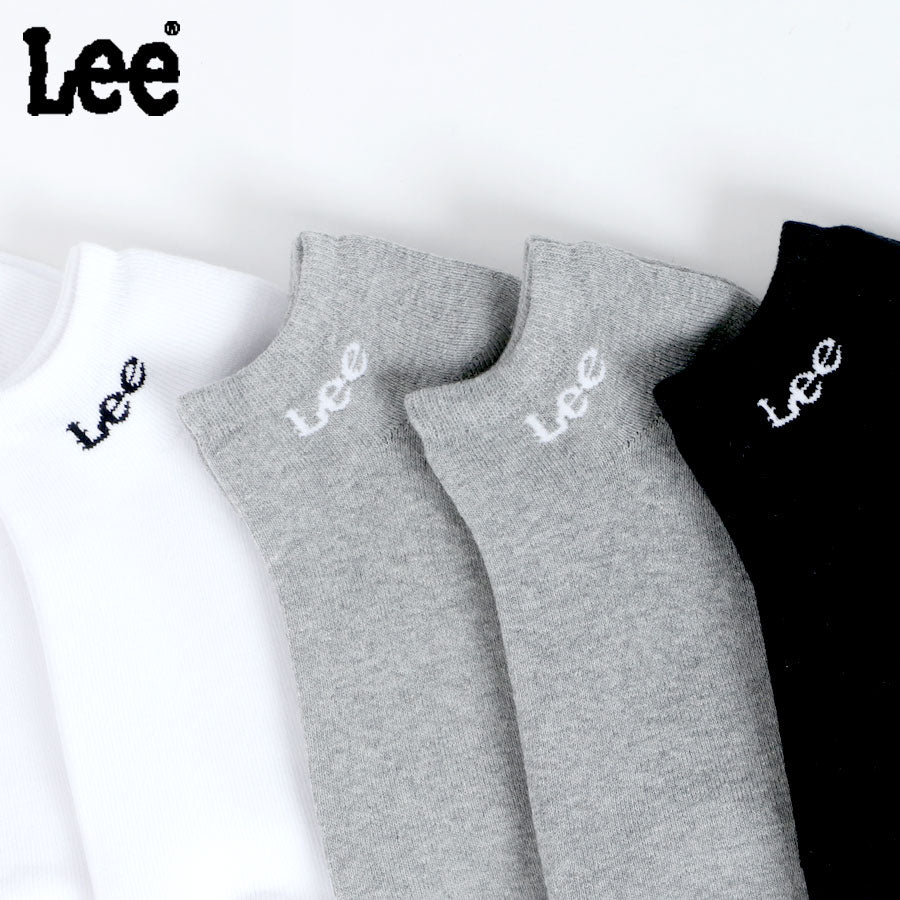 【大きいサイズ】Lee リー スニーカーソックス ショート 短 大きいサイズ 靴下(6878620003)