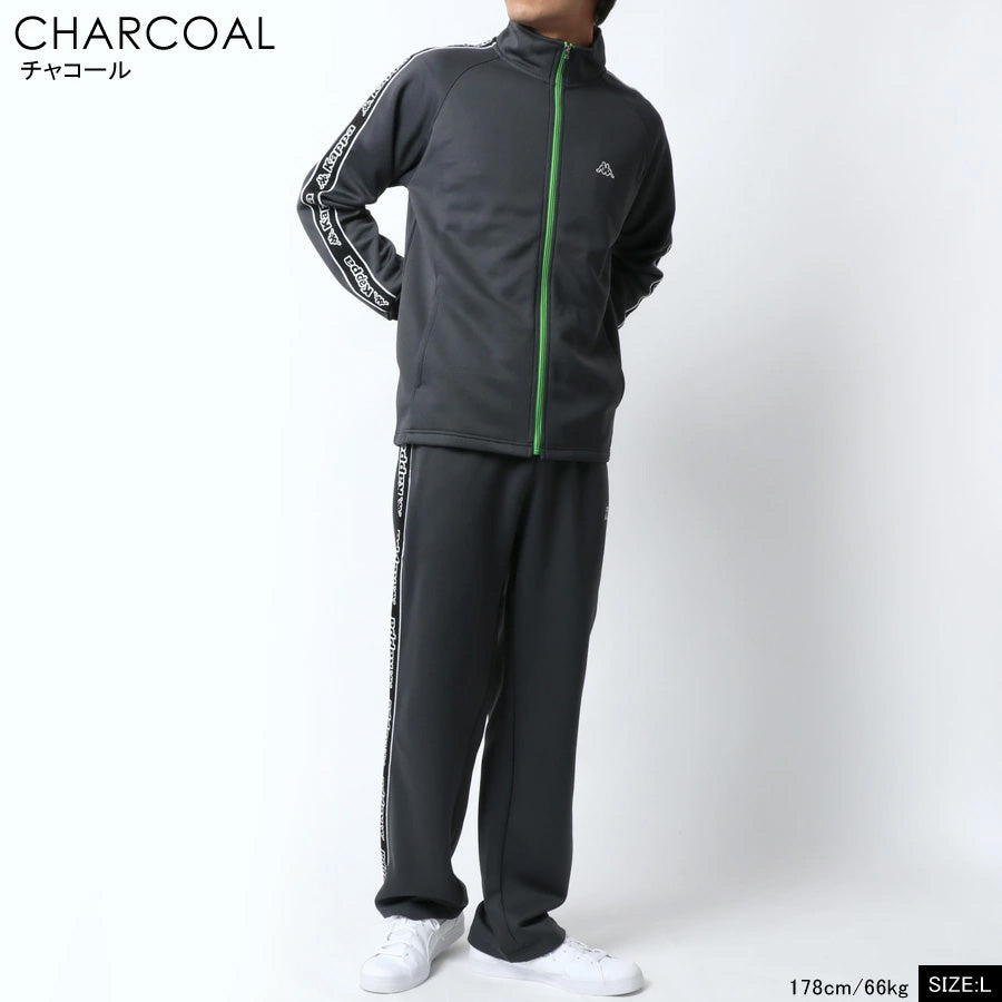kappa カッパ ジャージ 上下 メンズ セットアップ スポーツウェア トレーニングウェア ブランド おしゃれ トップス パンツ 長袖 大きいサイズ ゆったり かっこいい ランニングウェア(0162520002)