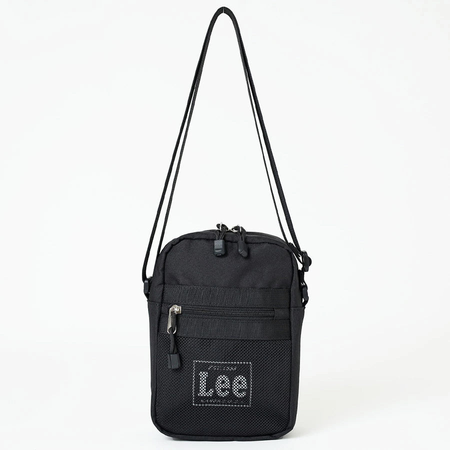 Lee リー ショルダーバッグ 縦型 ミニ 軽量 小さめ メンズ レディース ユニセックス ブランド ワンポイント ロゴ ポリエステル シンプル モノトーン(7727840042)