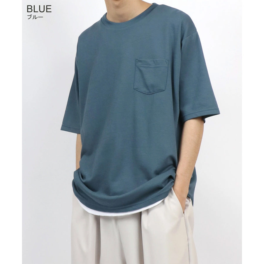 marukawa ドライ ダブルフェイス ポンチ Tシャツ 半袖 メンズ レディース ユニセックス カットソー トップス インナー 速乾性 ストレッチ イージーケア素材 とろみ 快適(0113010049)