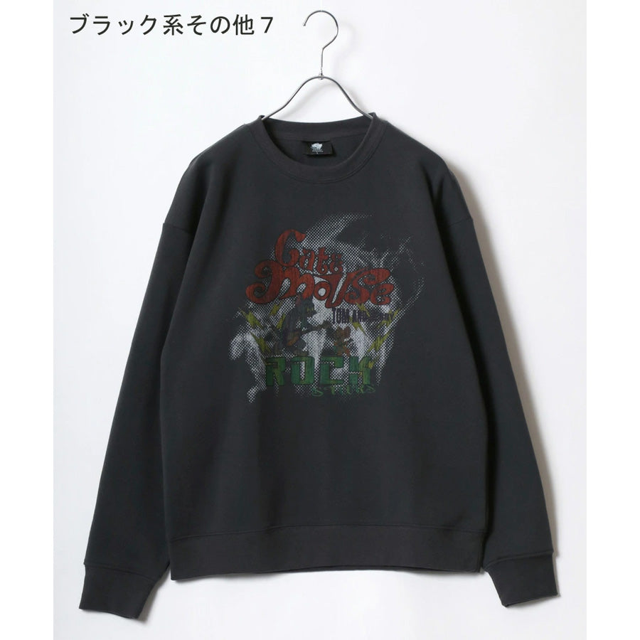 トムとジェリー スウェット トレーナー メンズ 裏起毛 ビッグシルエット オーバーサイズ ゆったり シンプル ロゴ入り ワンポイント 長袖 キャラクター レディース(0122280287)