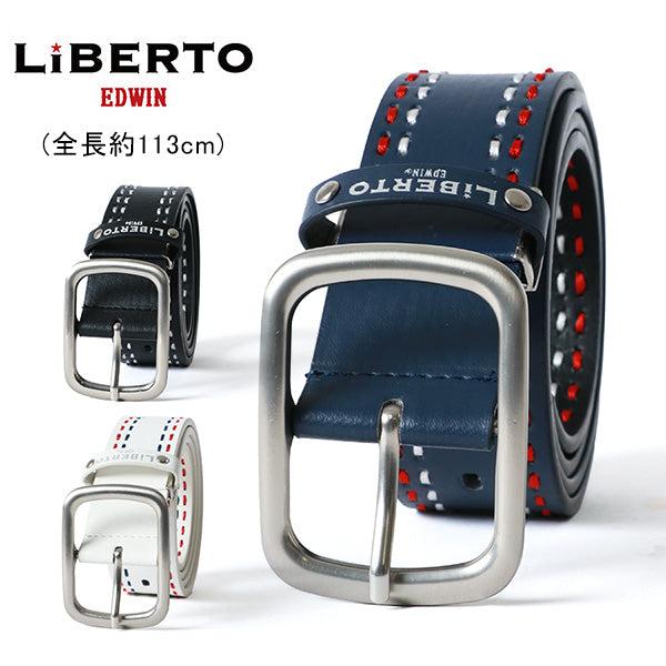 LiBERTO EDWIN リベルト エドウィン ベルト メンズ おしゃれ プレゼント ブランド カジュアル ビジネス 大きいサイズ ロングベルト(7718490283)