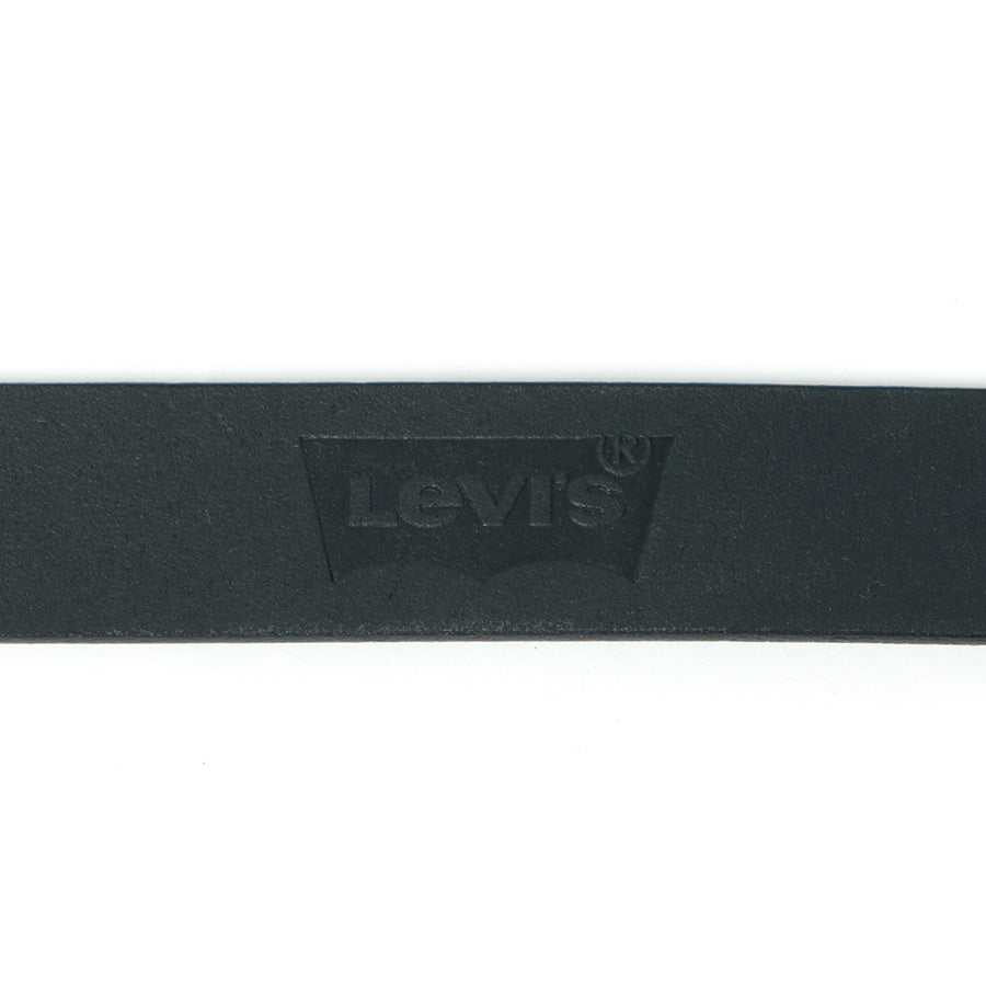 Levi's リーバイス 本革 レザー 牛革 帆型 無地 レザーベルト 牛革ベルト 革ベルト(7718990012)